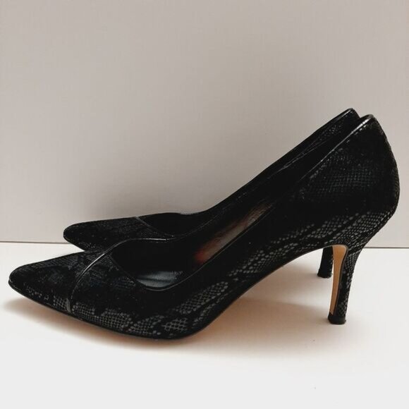 ROBERTO CAPUCCI | Italy Snake Pattern Genuine Suede Leather Stiletto Heels 7 B - Picture 8 of 16